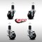 Service Caster 3'' SS Soft Rubber Wheel Swivel 1-5/8'' Expanding Stem Caster Set 2 Brakes, 4PK SCC-SSEX20S314-SRS-2-TLB-2-158 - alternate 5